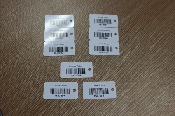 Non-standard card UV barcode